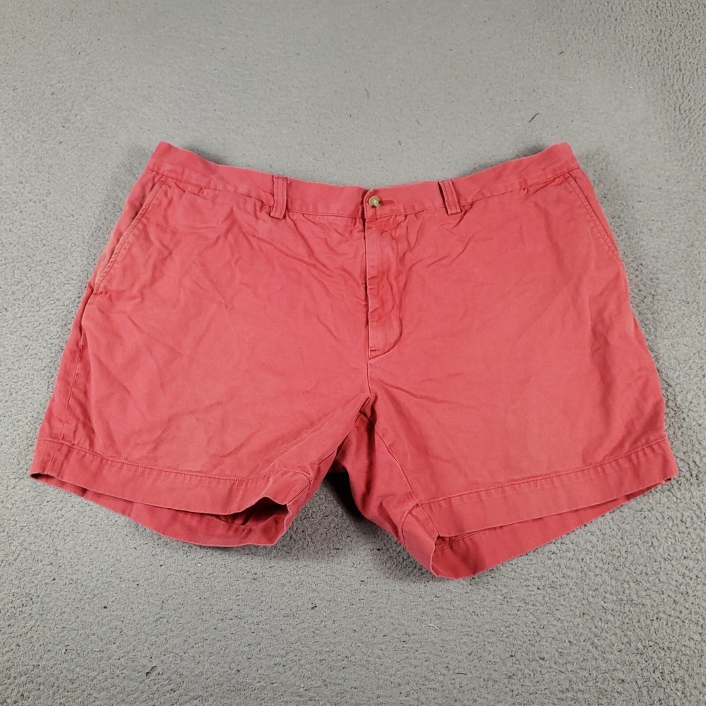Ralph Lauren Shorts Womens Size 42 Red/Pink Casual Flat Front Chino Ladies